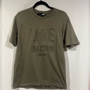 Moschino Olive Short Sleeve Tee medium